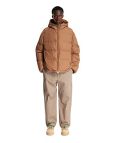 Himalaya Beige Short Hooded Down Jacket | PDP | Antonia