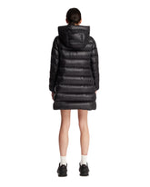 Black Suyenne Midi Down Jacket With Hood | PDP | Antonia