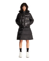 Black Padded Midi Skirt | PDP | Antonia