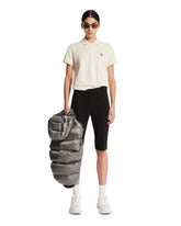 White Cotton Polo Shirt With Patch | PDP | Antonia