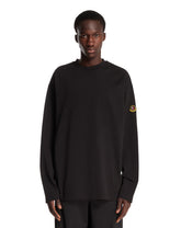 Black K2 Printed Cotton Long-Sleeved T-Shirt | PDP | Antonia