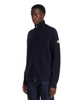 Blue Cashmere and Wool Sweater | PDP | Antonia