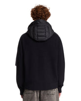 Cardigan Imbottito In Lana Con Zip Blu | PDP | Antonia