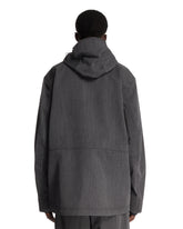 Grey Ardiden Wool Hooded Ski Jacket | PDP | Antonia