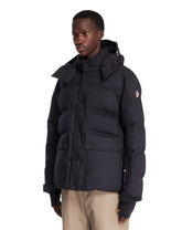 Blue Servance Padded Wool and Denim Ski Jacket | PDP | Antonia
