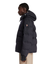 Blue Servance Padded Wool and Denim Ski Jacket | PDP | Antonia