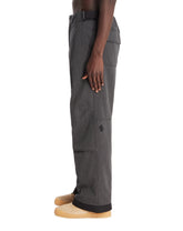 Grey Wool Twill Ski Pants | PDP | Antonia