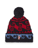 Multicolour Wool and Alpaca Blend Pom-Pom Hat | PDP | Antonia