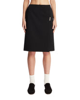 Black Wool Wrap Skirt | PDP | Antonia