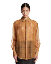 Camicia In Organza Trasparente Beige | PDP | Antonia