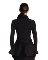 Black Wool Zip Top | PDP | Antonia