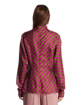 Blusa In Seta A Righe Viola | PDP | Antonia