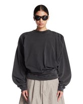 Felpa In Cotone Nera | PDP | Antonia
