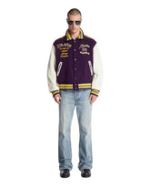 Purple Embroidered Varsity Jacket - New arrivals men's clothing | PLP | Antonia