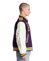 Purple Embroidered Varsity Jacket | PDP | Antonia