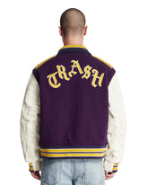 Purple Embroidered Varsity Jacket | PDP | Antonia