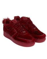 Burgundy Air Force 1 QS Ponyhair IR1940 Sneakers | PDP | Antonia