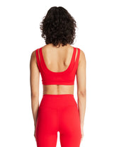 Red NikeSKIMS Double-Strap Bra | PDP | Antonia