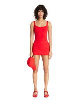 Red NikeSKIMS Square-Neck Top | PDP | Antonia