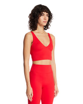Red NikeSKIMS V-Neck Bra | PDP | Antonia