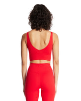 Red NikeSKIMS V-Neck Bra | PDP | Antonia