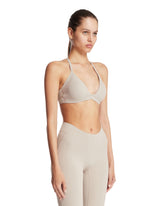 NikeSKIMS Beige Studio Stretch Triangle Top | PDP | Antonia