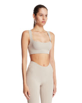 NikeSKIMS Beige Studio Stretch Square-neck Top | PDP | Antonia