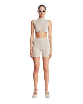 NikeSKIMS Beige Mock Neck Top | PDP | Antonia