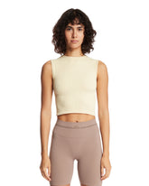 NikeSKIMS Light Yellow Ribbed Seamless Top | PDP | Antonia