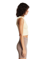 NikeSKIMS Light Yellow Ribbed Seamless Top | PDP | Antonia