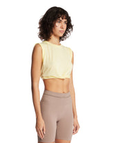 NikeSKIMS Crop Twist Tank Giallo | PDP | Antonia