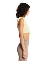 NikeSKIMS Crop Twist Tank Giallo | PDP | Antonia