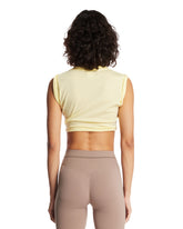 NikeSKIMS Crop Twist Tank Giallo | PDP | Antonia