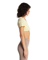 NikeSKIMS Crop Top Con Scollo A V Giallo | PDP | Antonia