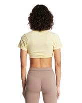 NikeSKIMS Crop Top Con Scollo A V Giallo | PDP | Antonia