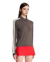 Gray NikeSKIMS Long Sleeve Polo | PDP | Antonia