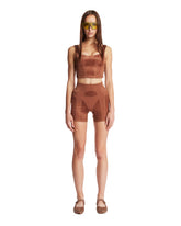 NikeSKIMS Bustier Top Marrone - PERFECT MOMENT WOMEN | PLP | Antonia