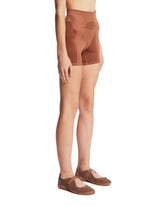 NikeSKIMS Brown High-Waisted Shorts | PDP | Antonia