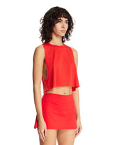 Red NikeSKIMS Cropped Top | PDP | Antonia