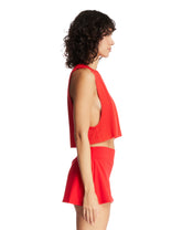 Red NikeSKIMS Cropped Top | PDP | Antonia