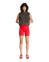 Green NikeSKIMS Oversized Sherpa Vest | PDP | Antonia