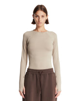 On x FKA Twigs Beige Studio Long-T T-Shirt - Women's t-shirts | PLP | Antonia