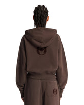 ON by FKA Twigs Brown Club Collective Full Zip Hoodie | PDP | Antonia