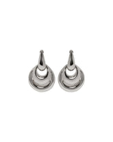 Silver Blow Up Drop Earrings | PDP | Antonia