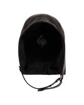 Black Leather Headpiece | PDP | Antonia