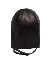 Black Leather Headpiece | PDP | Antonia