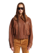 Bomber In Pelle Marrone | PDP | Antonia