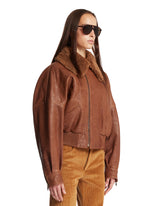 Bomber In Pelle Marrone | PDP | Antonia