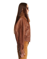 Bomber In Pelle Marrone | PDP | Antonia