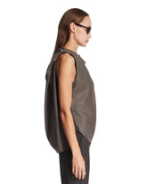 Gray Side Formation Wool Top | PDP | Antonia